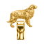 【※要 発送期間 約1〜3ヶ月】 エストレラマウンテンドッグ イギリス製 22ct ゴールドプレート アート ドッグ ショー リング クリップ 英国製 犬 グッズ