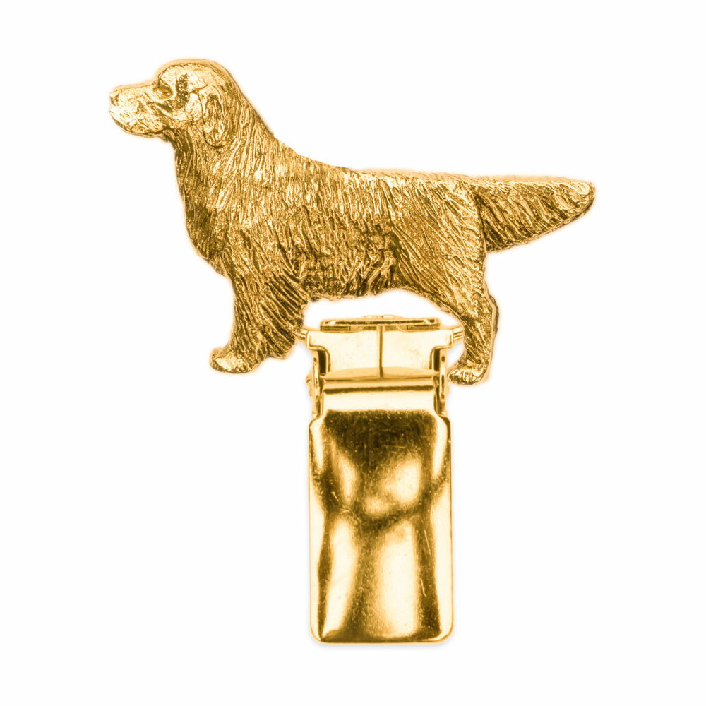 【※要 発送期間 約1〜3ヶ月】 ゴールデンレトリバー イギリス製 22ct ゴールドプレート アート ドッグ ..