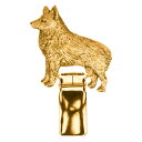 【※要 発送期間 約1~3ヶ月】 シッパーキ(スキッパーキ) イギリス製 22ct ゴールドプレート アート ドッグ ショー リング クリップ 英国製 犬 グッズ