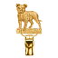 【※要 発送期間 約1〜3ヶ月】 スタッフォードシャーブルテリア イギリス製 22ct ゴールドプレート アート ドッグ ショー リング クリップ 英国製 犬 グッズ