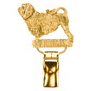 【※要 発送期間 約1〜3ヶ月】 ローシェン イギリス製 22ct ゴールドプレート アート ドッグ ショー リング クリップ 英国製 犬 グッズ