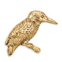 【※要 発送期間 約1〜3ヶ月】 カワセミ イギリス製 アニマル アート ブローチ 22ct ゴールドプレート (鳥) 英国製 鳥 動物 グッズ 雑貨 アクセサリー 芸術 アイテム