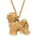 【※要 発送期間 約1〜3ヶ月】 チベタンテリア イギリス製 アート ドッグ ペンダント ネックレス コレクション 英国製 犬 グッズ