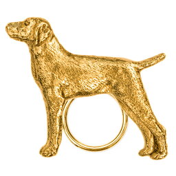 【※要 発送期間 約1〜3ヶ月】 ビズラ イギリス製 22ct ゴールドプレート アート ドッグ スペクタクルホルダー ( メガネホルダー 眼鏡ホルダー めがねホルダー グラスホルダー ) 英国製 犬 グッズ