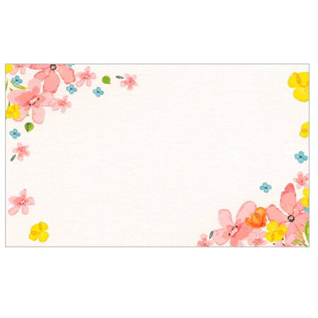 ミニメッセージカード フラワー 90×55mm 15枚 E12-ANE-88 ACTIVE 40個までメール便可能 M在庫-2-C1