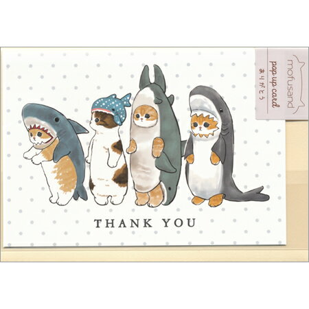 mofusandポップアップカード サンキュー F06-GM-75 14個までメール便可能 ACTIVE M在庫-2-C2