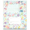 たけいみきレターセット フラワリー 便箋8枚&封筒4枚 LS-15696 ClothesPin 6冊までメール便可能 M在庫-2-D1(3)