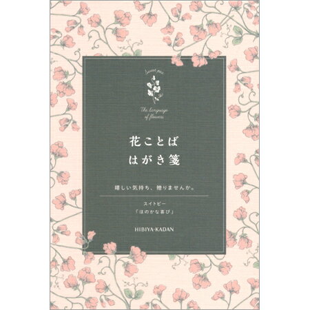 日比谷花壇 花ことばはがき箋 スイトピー 8枚入...の商品画像