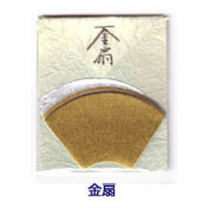 かたちいろいろ 貼り絵用和紙 金扇 ※ネコポス便可能 富美堂