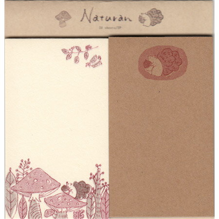 Naturan 2Pメモ 実りの里 2柄各20枚 LMK17 24冊までメール便可能 古川紙工 M在庫-2-C3