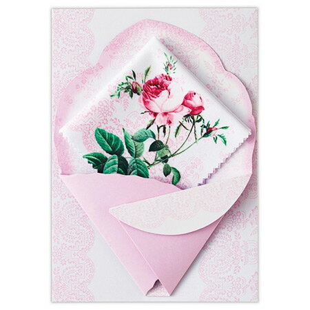 マルチクロス付きカード ピンク EAP-803-629 Hallmark 14個までメール便可能 M在庫-2-C2