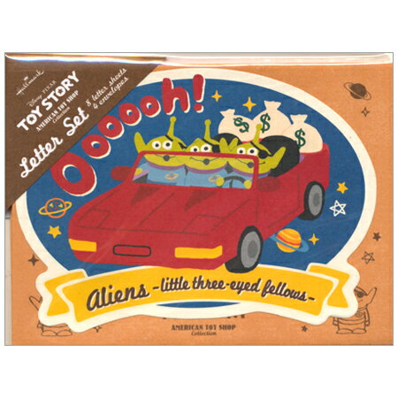 ディズニーミニレターセット トイ・ストーリー エイリアン 便箋8枚&封筒4枚 EES-733-292 Hallmark 16個までメール便可能 M在庫-2-D2