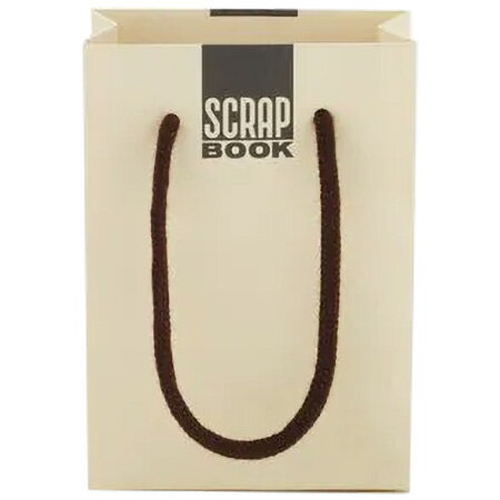 【レトロブングミニ紙袋　スクラップブック柄　3枚入　JB-RBPB10-3】ミニサイズのペーパーバッグ※10個までネコポス便可能[コクヨア][M在庫-2-F6]