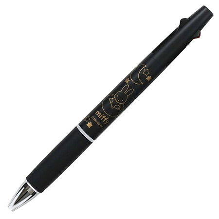 滑らかな書き味 超・低摩擦ジェットストリームインク搭載したジェットストリームシリーズの多機能ボールペンです。 0.5mmシャープペンシルと黒、赤ボールペンを搭載。 可愛いミッフィーデザイン。 ■ペン先：0.5mm　■シャープ芯：0.5mm対応 ■ノック式 ■サイズ：最大径φ12.2mm　全長147.6mm　重量15.3g ■ABS樹脂軸（塗装）+ラバーグリップ付 ◇ネコポス（メール）便対応個数：最大5本 こちらの商品の替え芯もございます。 ■SXR-80-05ミッフィージェットストリーム2&1　ブラック