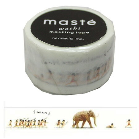 masteマスキングテープ アメイジングライフ・アーリーピープル 20mm幅 MST-MKT162-G ※24個までネコポス便可能 Mark's M在庫-2