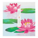 紙シリーズ 伊予和紙便箋 水鏡睡蓮柄 2柄16枚入 87175-006 midori 6冊までメール便可能 M在庫-2-D3