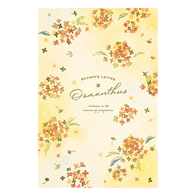 便箋 秋色 オスマンサス 10枚入 4590468 NB 12冊までメール便可能 M在庫-2-D1