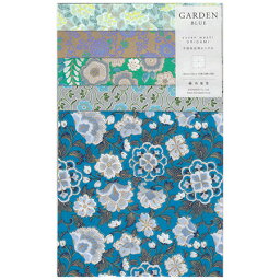 友禅おりがみセット Garden Blue 150×150mm 5柄各2枚入 29239 ※6冊までネコポス便可能 尚雅堂 M在庫-2-F8