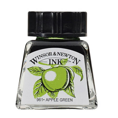 ドローイングインク14ml アップルグリーン 011C ※ネコポス便不可 WINSOR&NEWTON