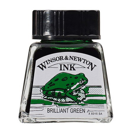 ドローイングインク14ml ブリリアントグリーン 046C ※ネコポス便不可 WINSOR&NEWTON