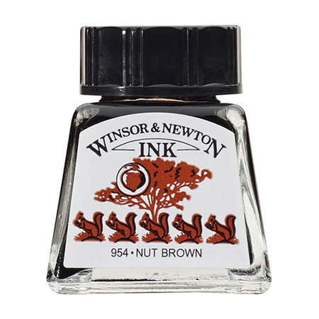 ドローイングインク14ml ナッツブラウン 441C ※ネコポス便不可 WINSOR NEWTON