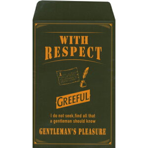 GREEFULぽち袋 WITH RESPECT カーキ 5枚入 ※24冊までネコポス便可能 日本出版販売 M在庫-2-G4