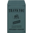 GREEFULぽち袋 THANK YOU スモーキーグリーン 5枚入 日本出版販売 40冊までメール便可能 M在庫-2-G4