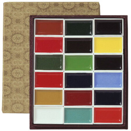 顔彩上製18色セット 吉祥