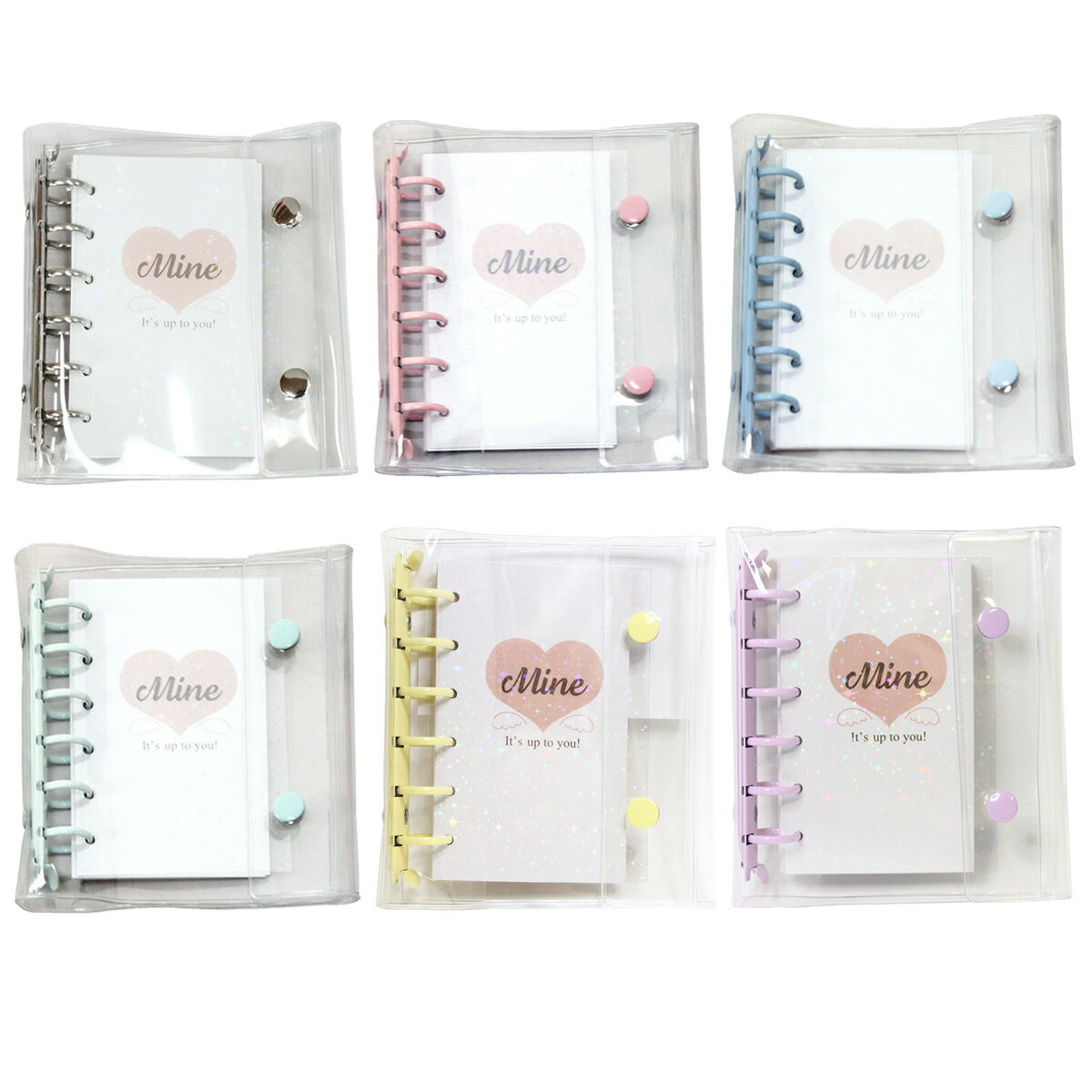 mine M6クリアバインダー ミニ6穴サイズ S&C 2個までメール便可能 M在庫