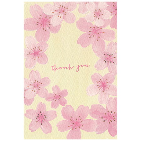 桜柄ポストカード cherry blossom 1枚入 H17-002249 OTTO 30個までメール便可能 M在庫-2-C2