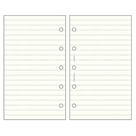 ダヴィンチ ミニ5リフィル システム手帳 横罫ノート（5mm罫） 50枚 DMR317 ※16冊までネコポス便可能 レイメイ