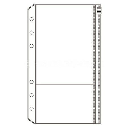 ダヴィンチ バイブルリフィル システム手帳 ファスナーポケット DR313 レイメイ 4冊までメール便可能