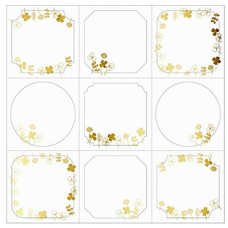 メッセージシール クローバー メッセージシール18枚 TS040 包む メール便可能 M在庫-2-B1