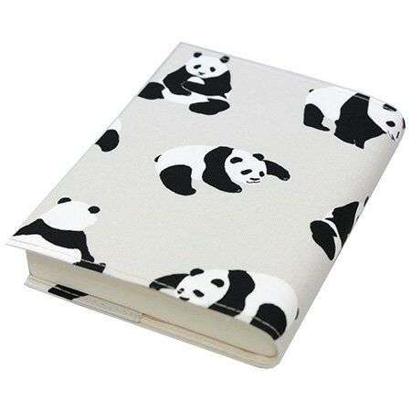 【布製文庫サイズブックカバー　パンダ　TC-183-G】かわいい文庫判ブックカバー※9個までネコポス便可能[トコナッツ][M在庫-2-E5]のサムネイル