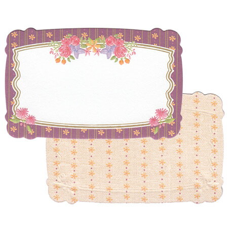 ミニカード ローズガーデン 55×88mm 12枚 7-026-0 包む 40個までメール便可能 M在庫-2-C1