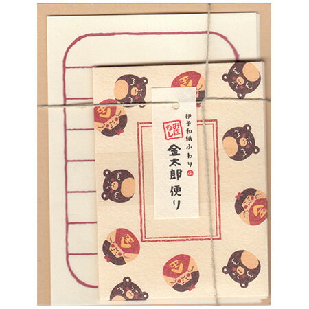 ふわり ミニレターセット 金太郎便り 便箋8枚+封筒4枚 KTR14001 ※20個までネコポス便可能 大阪フロンティア M在庫-2-D4