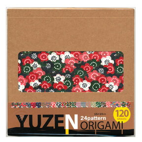 友禅おりがみ 150×150mm 24柄120枚 ミ514 ※1冊のみネコポス便可能 菅公工業