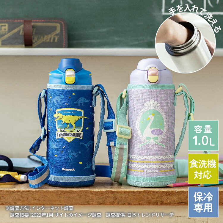 【公式】水筒 キッズ 直飲み 1L 食洗機対応 ワンタッチ 