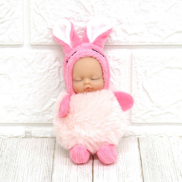 MY LUCKY BABY ラッキーベイビー うさぎぬいぐるみキーホルダー ちびうさぎ 着ぐるみ バッグ チャーム 幸運グッズ ギフト プレゼント かわいい 赤ちゃん