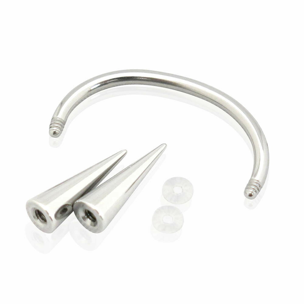 大人気　ボディピアス　ステンレス　スクランパー　牙ピアス　14G　16G　ジュエリー　アクセサリー　　ボディピ　ジュエリーポーチ付き　メンズ　レディース　ギフト　プレゼント