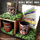 アメリカンミニダストBOX ルート66 ROUTE66 アメリカン雑貨 ゴミ箱 収納 ガレージ カリフォルニア 西海岸 ヴィンテージスタイル 車 バイク プレゼ...
