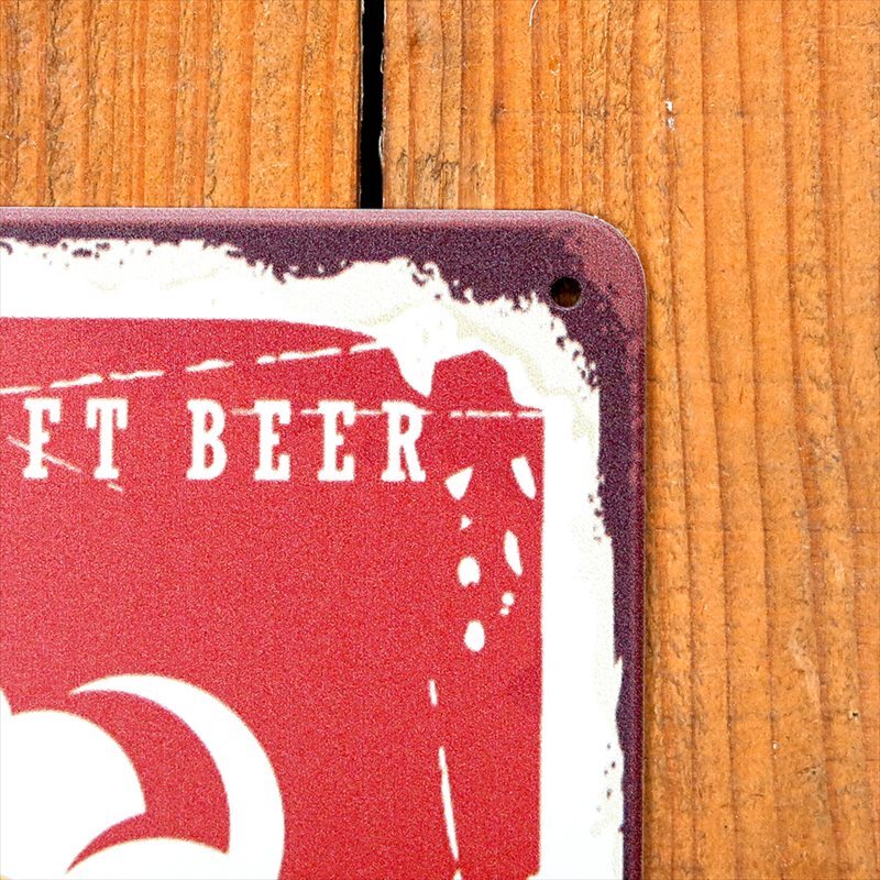 アメリカン雑貨 サインプレート ブリキ看板 ビール ガレージ インテリア アメリカンヴィンテージ カリフォルニア BEER ダイナー パブ CAFE BIKE 車 カリフォルニア ダイナー アメリカンバイク アメリカンクラシック [3]