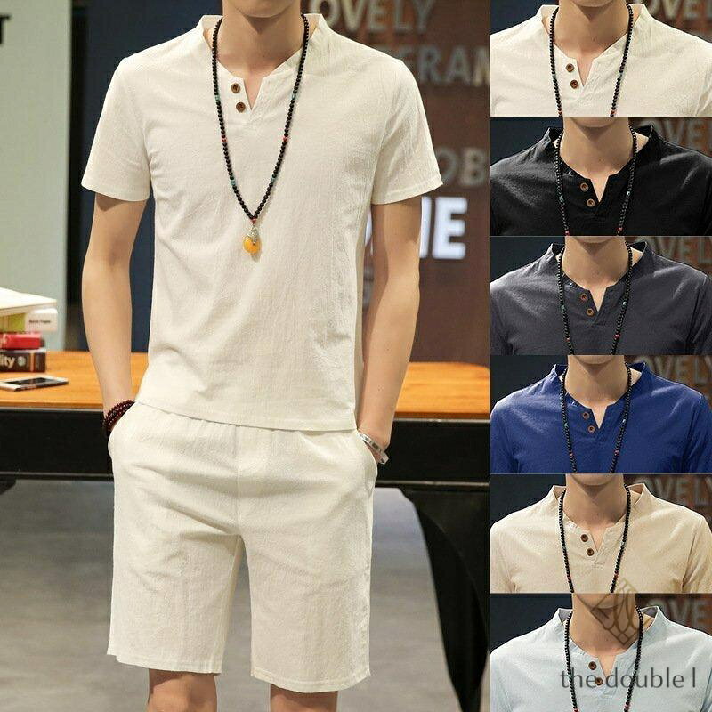 綿麻上下セット セットアップ リネン メンズ ワイドパンツ サルエルパンツ 上下 ルームウェア 半袖 薄手 Tシャツ パンツ 部屋着 ■平置き、メジャー採寸ですので若干の誤差が生じる場合がございます。 ■器械生産の為、縫製に余分な糸が出てることがございます。返品対応は致しかねます。ご了承ください。 ■生産入荷時期により、細部仕様予告なし変更がございます。予めご了承くださいませ。