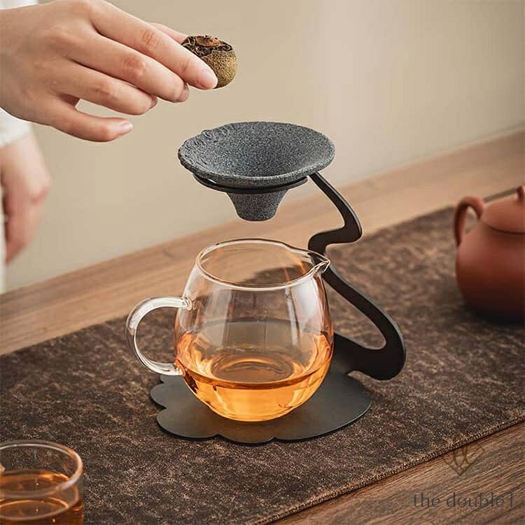 セラミックフィルター 茶漉し&コーヒードリッパー コーヒーフィルター スタンドセット ペーパーレス フィルター不要 繰り返し使える エコ 無孔ろ過 雑味除去 香り引き立て 断熱設計 耐久性 おしゃれ 陶器 茶器アクセサリー the-double-l-10003360 the double l楽天市場店 サンプル画像3