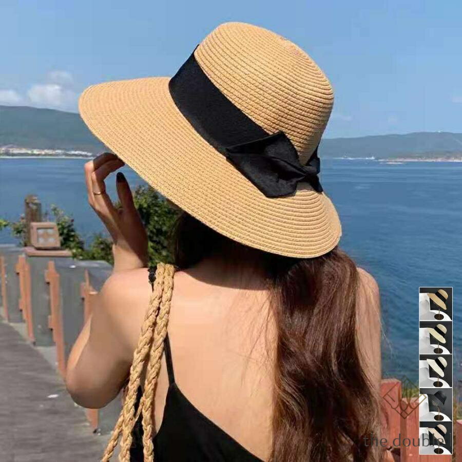 Rakuten - 麦わら帽子 ストローハットリボン付き夏帽
