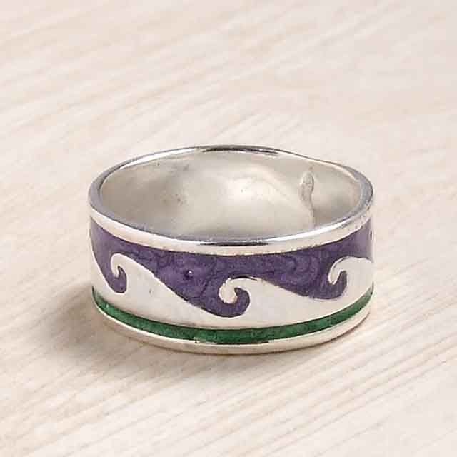 シルバーリング(大波ウェーブ)［シルバーアクセサリーシリーズ］