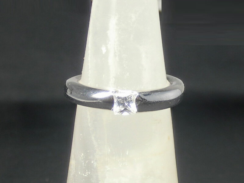 ファッション リング (キュービックジルコニア) ☆ シルバー調コスチュームジュエリー ロジウムメッキ