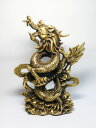 躍動 雲龍 (銅製) <風水グッズ・開運グッズ・幸運の置物> 龍の置物 辰年の干支グッズ 金属製 運龍 雲竜
