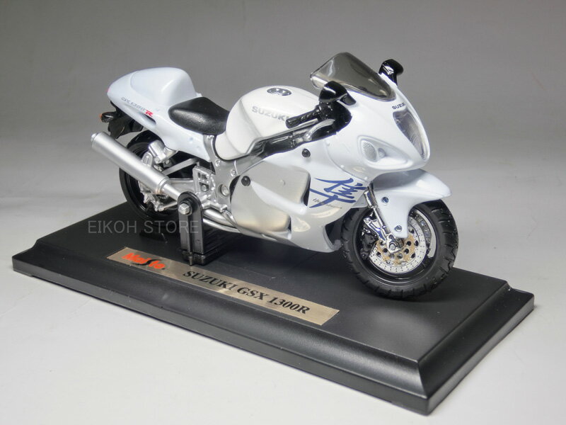 SUZUKI GSX1300R ハヤブサ (白) バイク模型 1/18 スズキ 隼 オートバイ HAYABUSA ホワイト