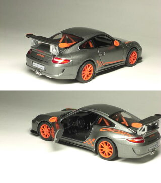 ポルシェ 911 GT3 RS（2010）1／36サイズ【 プルバック式 ダイキャストミニカー 世界の名車シリーズ】 ミニカー インテリア プルバックミニカー